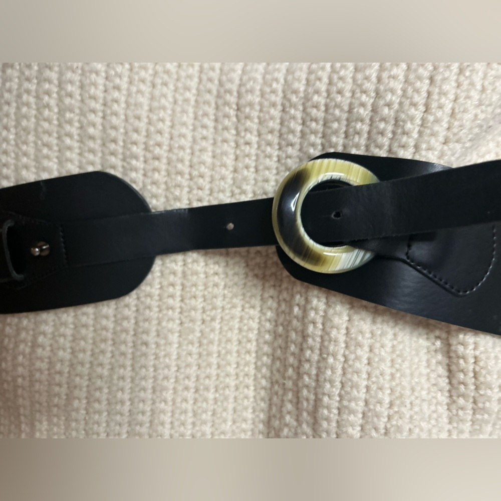 Olsen wide leather belt - Picture 7 of 11